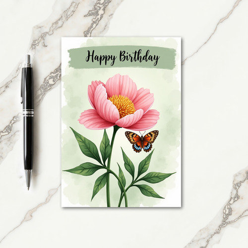 Winged Birthday Card