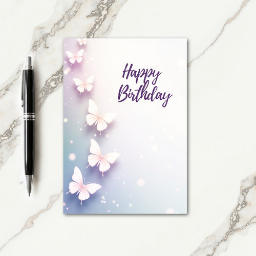 Winged Creatures Birthday Card