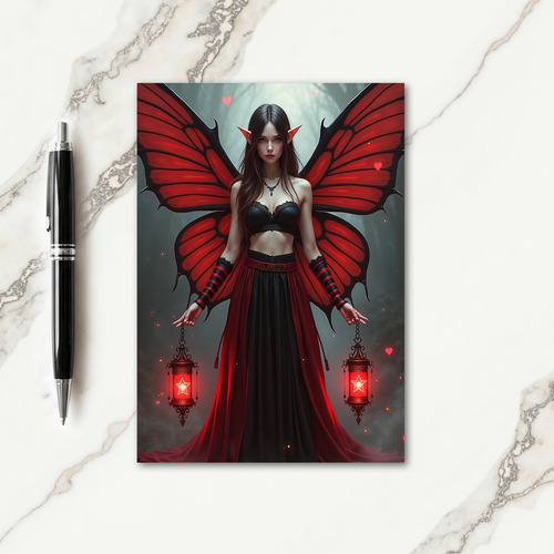 Winged Elegance Christmas Card