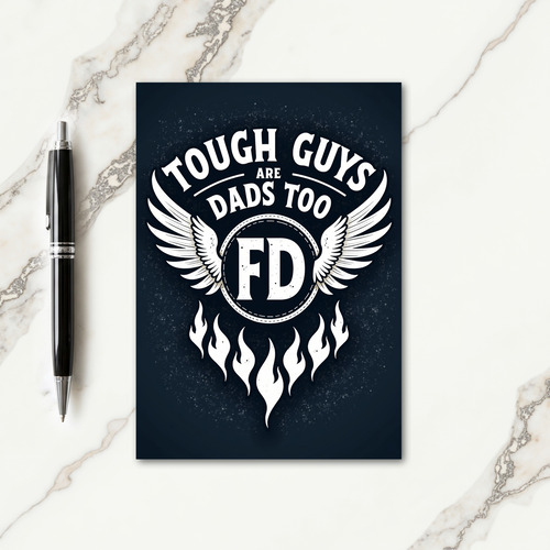 Winged Fathers Day Emblem Card