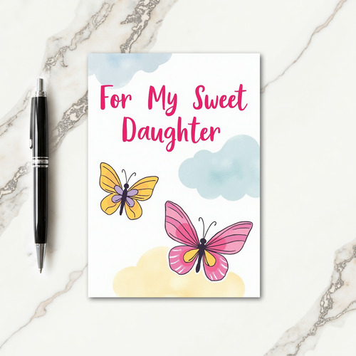 Winged Mothers Day Daughter Card