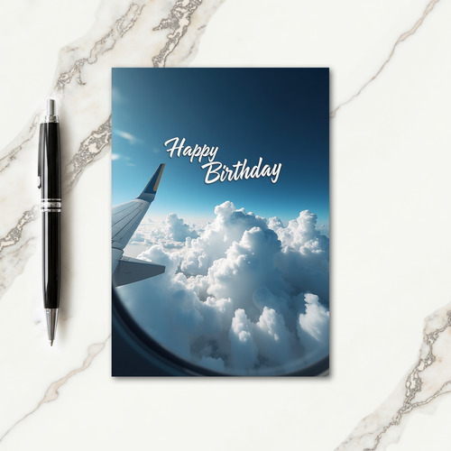 Winged Sky Birthday Card