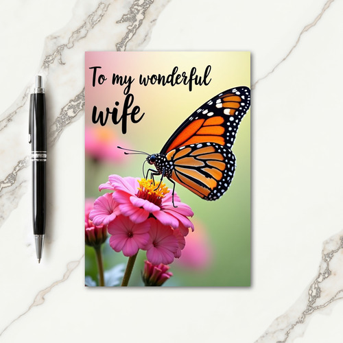 Winged Wife Mothers Day Card
