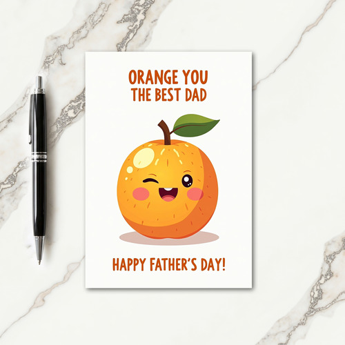 Winking Citrus Fathers Day Card