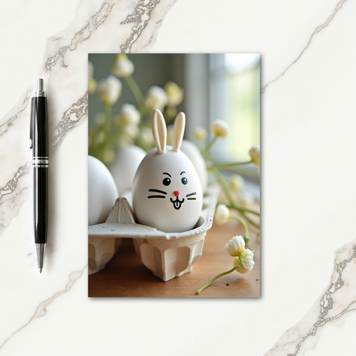 Winking Egg Springtime Scene Card