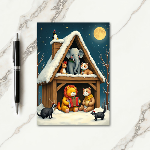 Winter Animal Friends Card