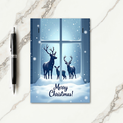 Winter Animals Christmas Card