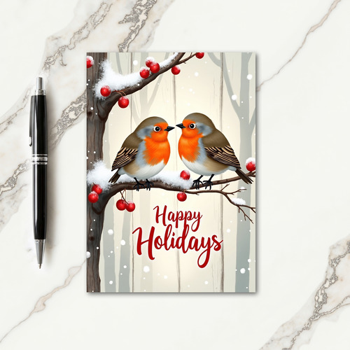 Winter Berries Christmas Card