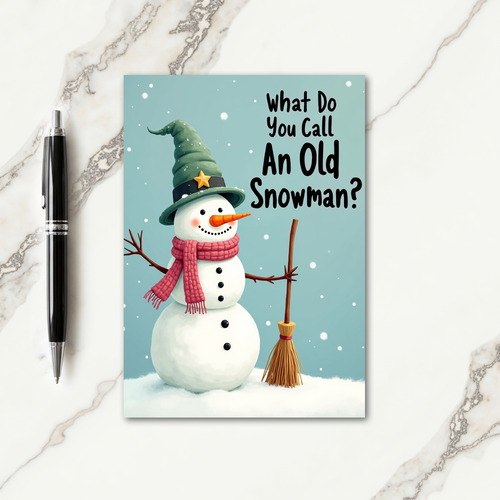 Winter Character Birthday Card