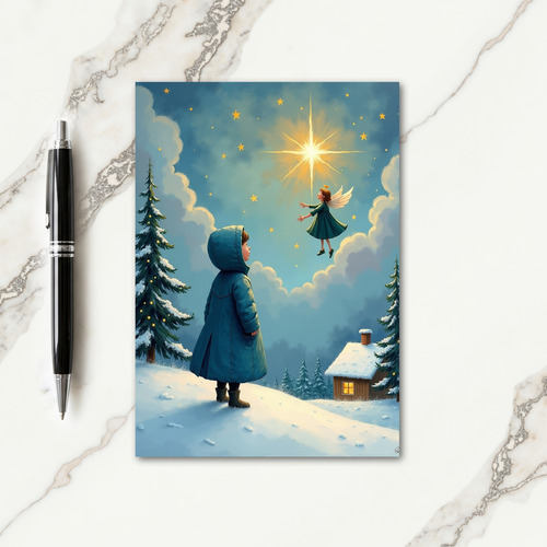 Winter Childs Star Card