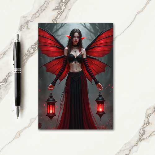 Winter Christmas Winged Card