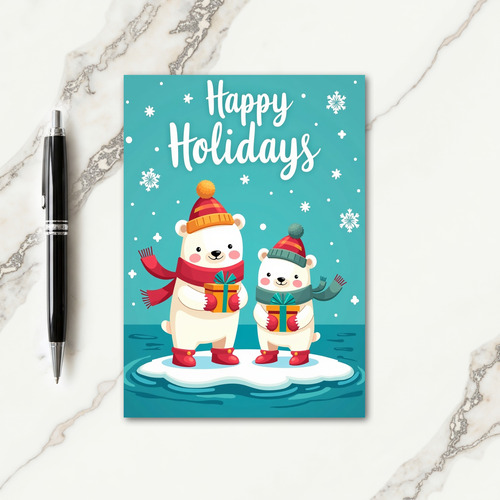 Winter Creatures Holiday Card