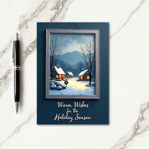 Winter Glow Christmas Card