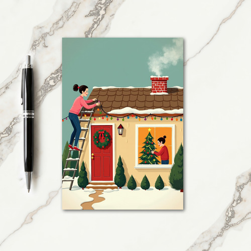 Winter Home Christmas Card