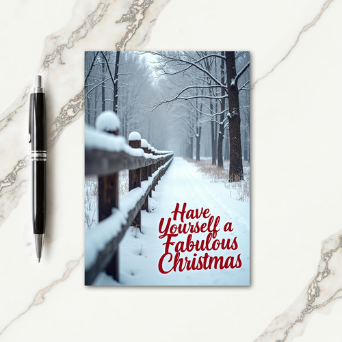 Winter Landscape Christmas Card thumbnail