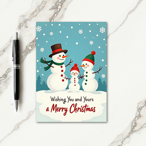 Winter Snow Friends Card thumbnail