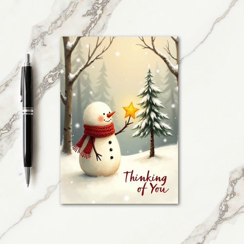 Winter Snowman Card