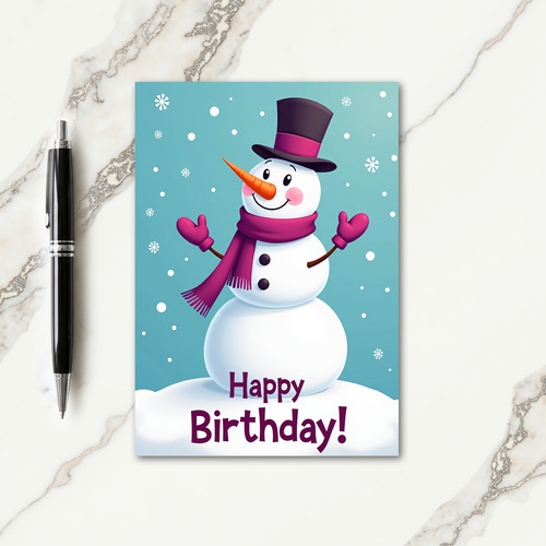 Winter Whimsy Birthday Card