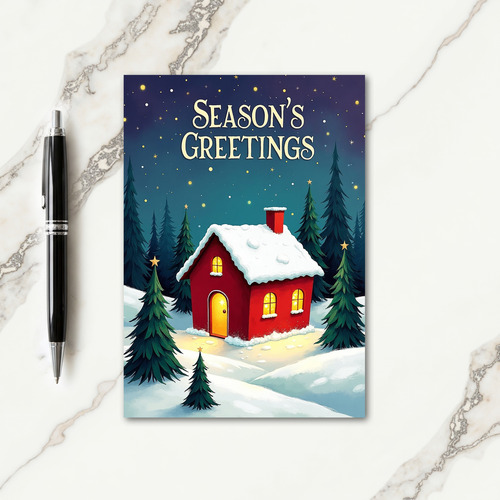 Winter Wonderland Night Card thumbnail