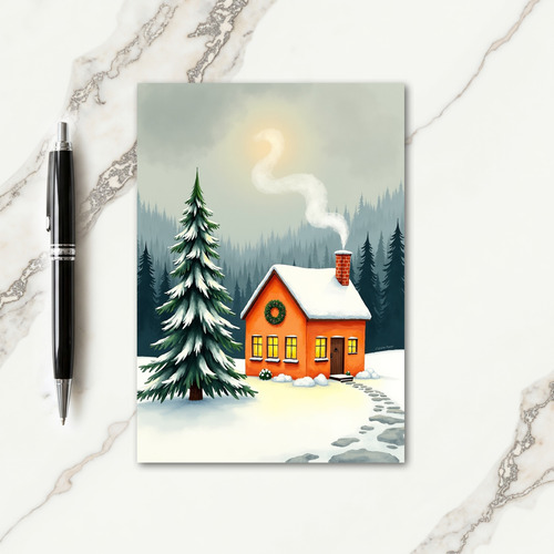 Winters Glow Christmas Card
