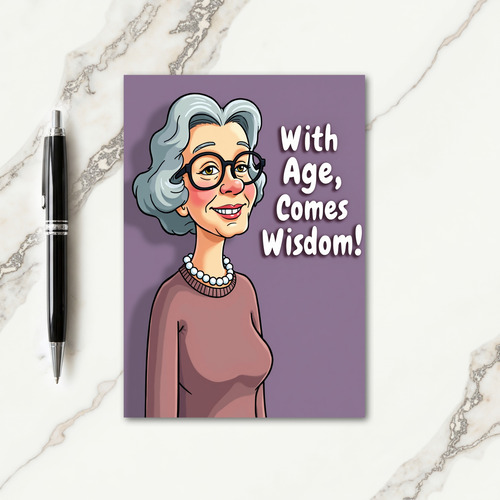 Wisdom Lady Birthday Card