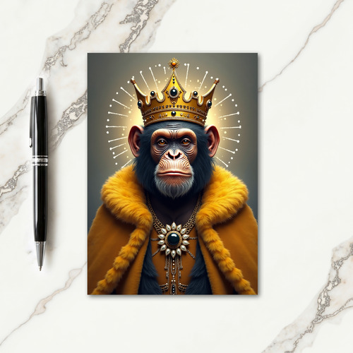 Wise Ape Figure Birthday Card