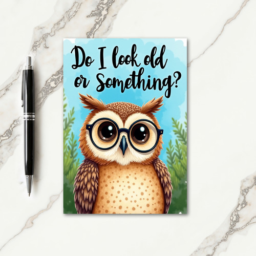 Wise Bird Birthday Card