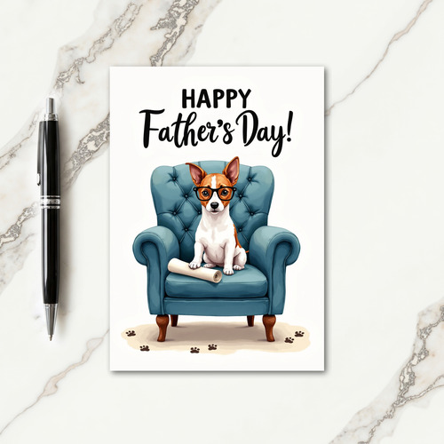 Wise Canine Fathers Day Card