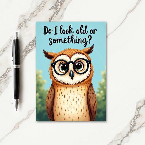 Wise Owl Birthday Card
