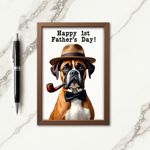 Wise Pup Fathers Day Card