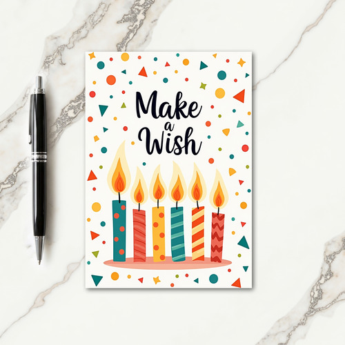Wish Birthday Candle Art Card