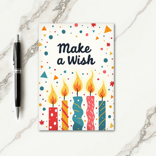 Wish Birthday Candle Card