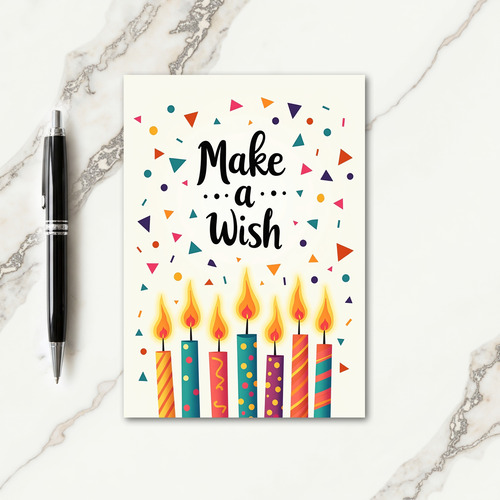 Wish Confetti Birthday Card