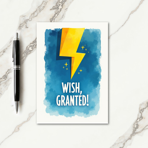 Wish Granted Birthday Card
