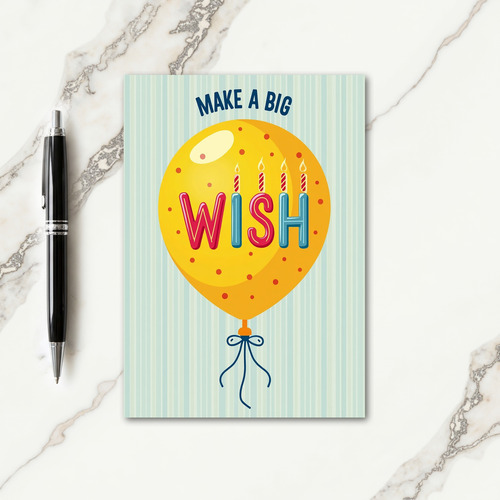 Wishful Balloon Birthday Card