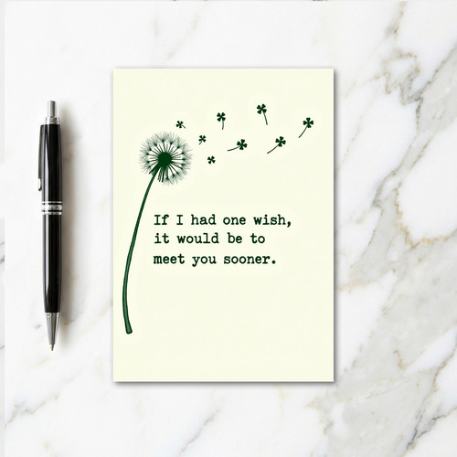 Wishful Clover Greeting Card