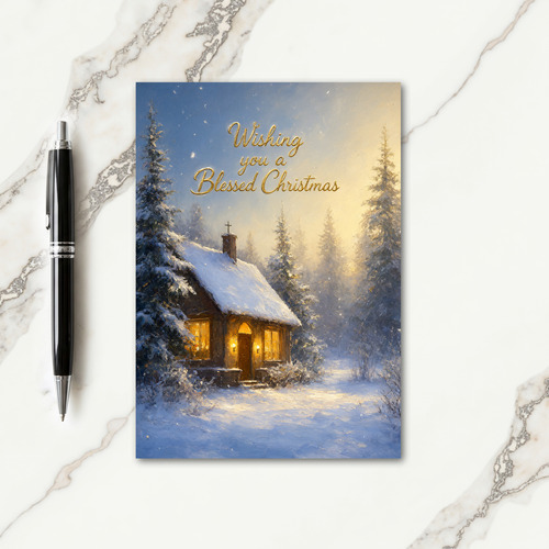 Wishing Everyone A Blessed Christmas Card