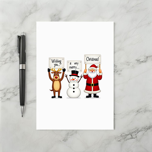 Wishing You A Very Merry Christmas Card