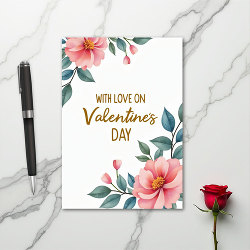 With Love Valentines Day Card