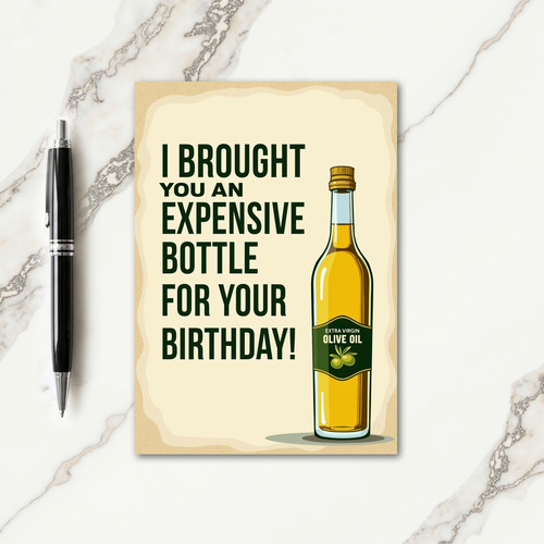 Witty Bottle Birthday Card