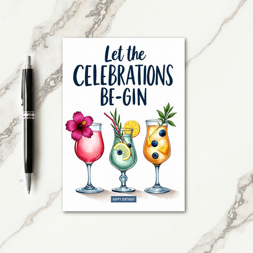 Witty Celebration Drinks Card