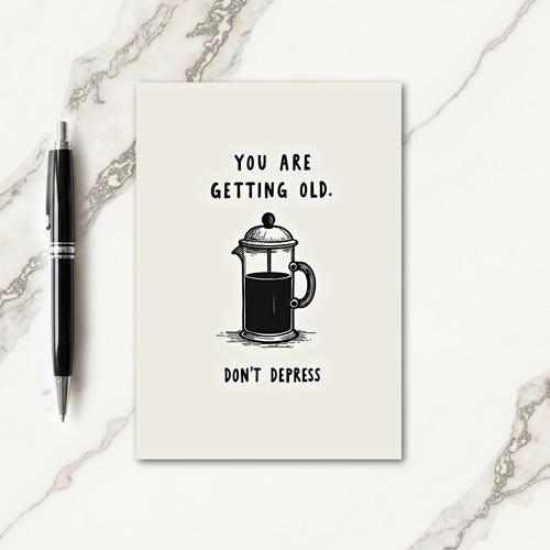 Witty Coffee Birthday Card