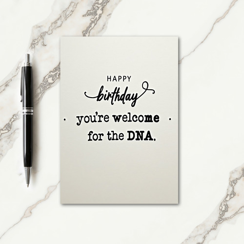 Witty Dna Birthday Card
