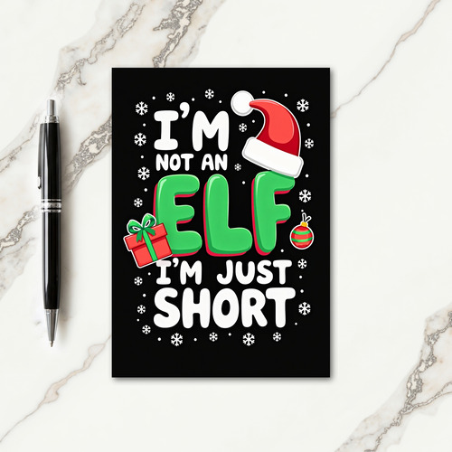 Witty Elf Hat Card