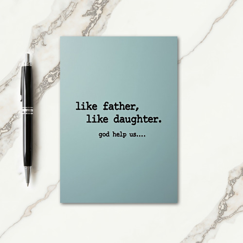 Witty Fathers Day Saying Card