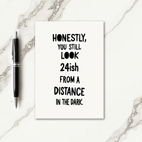 Witty Text Birthday Card