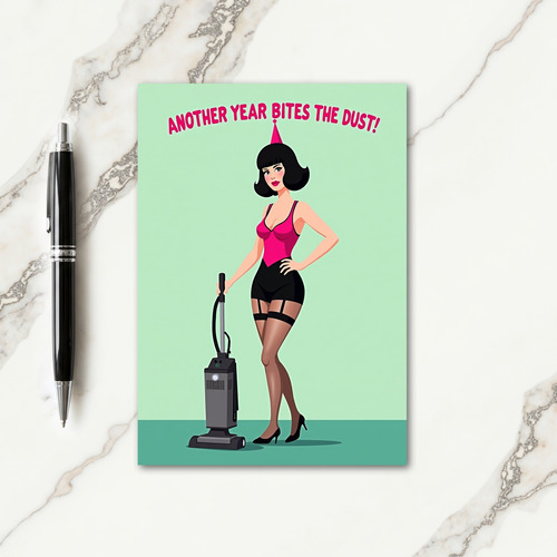 Witty Woman Party Hat Birthday Card