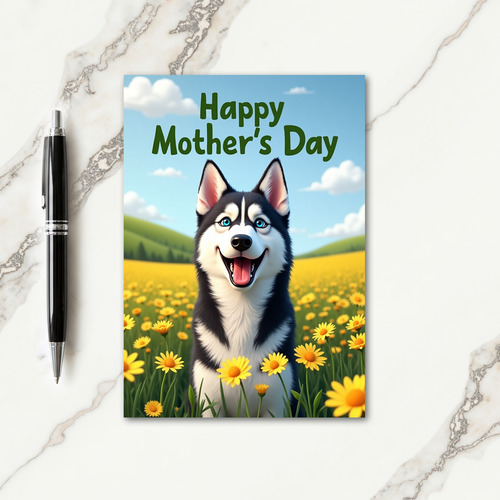 Wolf Smile Mothers Day Card