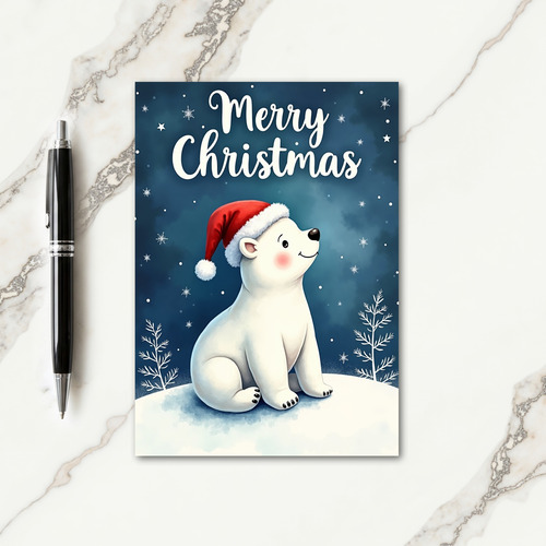 Wonder Bear Christmas Card