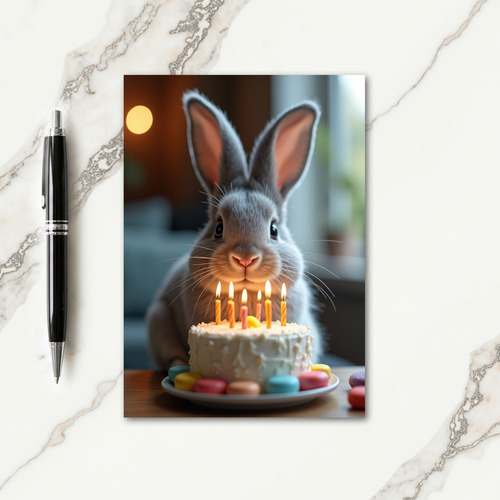 Wonder Bunny Birthday Card
